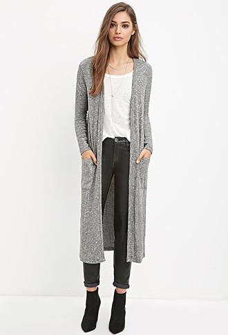 Forever21 Heathered Maxi Cardigan