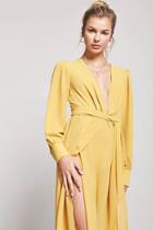 Forever21 Semi-sheer Tulip Maxi Dress