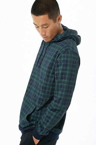 Forever21 American Stitch Plaid Hoodie