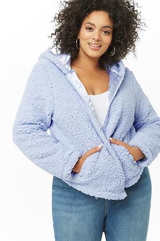 Forever21 Plus Size Faux Shearling Jacket