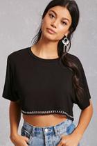 Forever21 Contrast Chain Crop Top