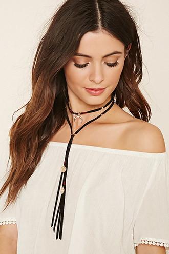 Forever21 Horseshoe Faux Suede Choker