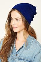 Forever21 Women's  Fitted Glitter Knit Beanie