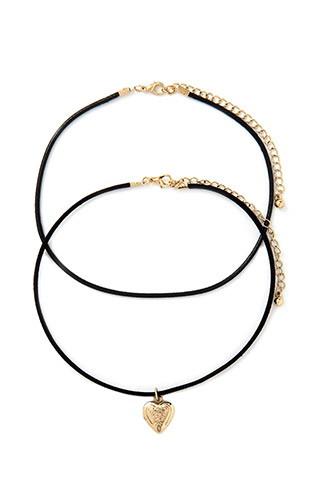 Forever21 Heart Choker Set