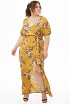 Forever21 Plus Size Floral M-slit Maxi Dress