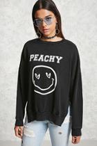 Forever21 Peachy French Terry Sweatshirt