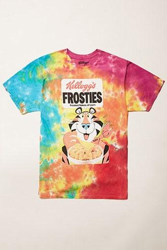 Forever21 Frosties Graphic Tie-dye Tee