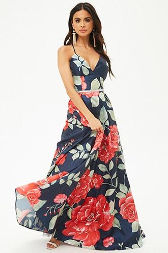Forever21 Embellished Floral Gown