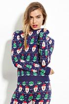 Forever21 Santa-patterned Sweater