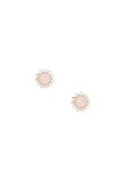 Forever21 Blush & Gold Faux Stone Studs