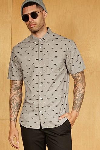 Forever21 Alpha Beta Dinosaur Shirt