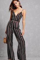 Forever21 Striped Palazzo Jumpsuit