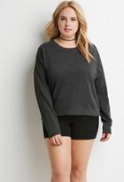 Forever21 Plus Boxy French Terry Sweatshirt
