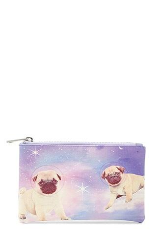Forever21 Pug Print Clutch