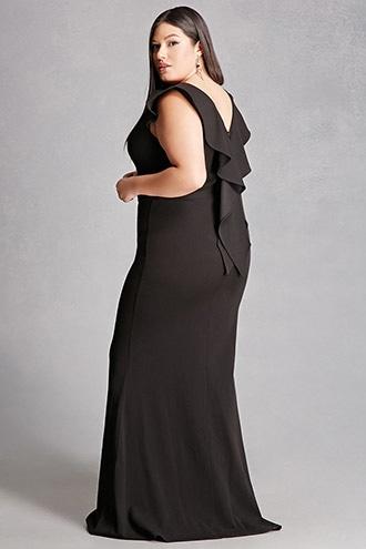 Forever21 Plus Size Ruffle Maxi Dress