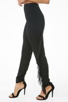 Forever21 Fringe-trim Skinny Pants