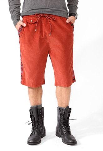 Forever21 Southwestern Stripe Cord Shorts