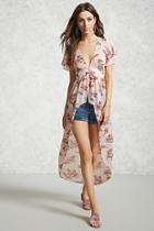 Forever21 High-low Floral Top