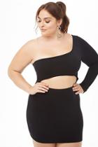 Forever21 Plus Size Cutout One-shoulder Dress