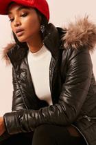 Forever21 Faux Fur-lined Puffer Jacket