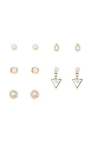 Forever21 Faux Gem Jacket Earring Set