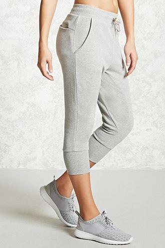 Forever21 Active Graphic Capri Joggers