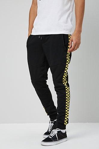 Forever21 Waimea Checkered-trim Joggers