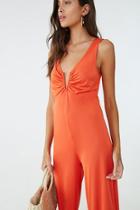 Forever21 Sleeveless V-wire Jumpsuit
