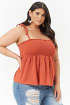 Forever21 Plus Size Smocked Flounce Cami