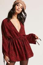 Forever21 Selfie Leslie Cheetah Print Romper