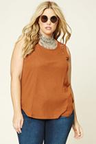 Forever21 Plus Women's  Ginger Plus Size Criscross Cutout Top