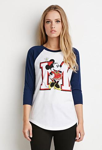 Forever21 Minnie Mouse Baseball Tee