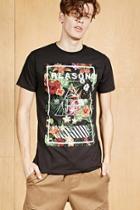 Forever21 Reason Floral Graphic Tee