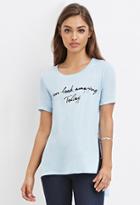 Forever21 Amazing Graphic Side-slit Tee