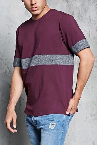 Forever21 Colorblock Striped Tee