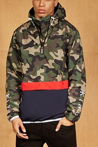 Forever21 King London Camo Windbreaker