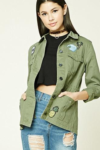 Forever21 Patch Utility Jacket
