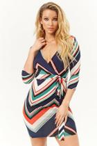 Forever21 Chevron Print Surplice Dress