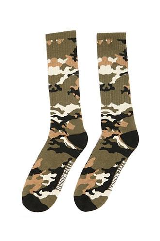 Forever21 Men Steve Madden Camo Crew Socks