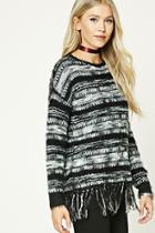 Forever21 Faux Mohair Fringed Sweater