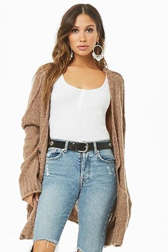 Forever21 Oversized Loop Knit Cardigan