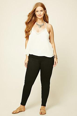 Forever21 Plus Women's  Plus Size Patch Pocket Pants