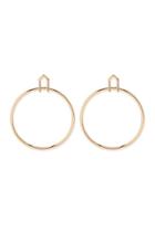 Forever21 Geo Drop Doorknocker Earrings