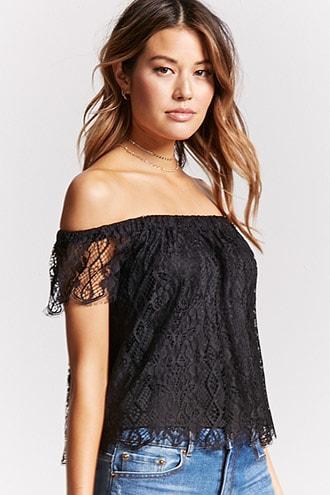 Forever21 Contemporary Lace Top