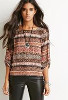 Forever21 Tulip-back Ornate Blouse