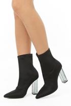 Forever21 Lucite Sock Ankle Booties