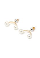 Forever21 Faux Pearl U-shaped Studs