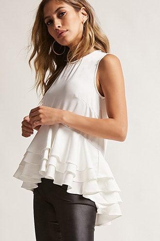 Forever21 Tiered Peplum Top