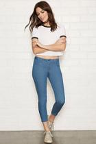 Forever21 Women's  Blue The Beverly Low Rise Jean