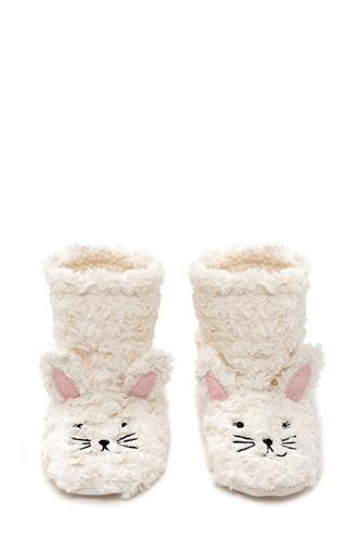 Forever21 Women's  Bunny Ankle Slipper Socks